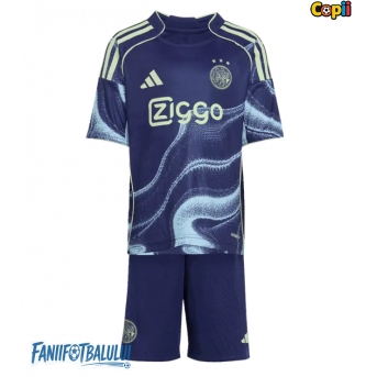 Ajax Echipament de Fotbal Replică 2025-26 Copii Deplasare (+ Șorturi)